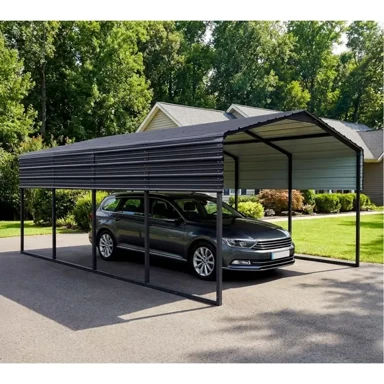 WESTMANN Kopenhagen M | metalna nadstrešnica za auto | 596 × 363 cm |, BRANDED IN GERMANY, siva